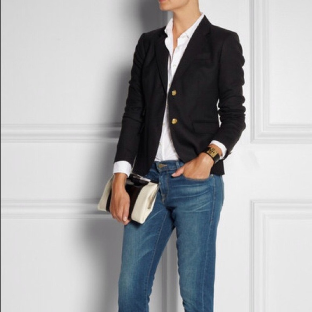 JCREW SCHOOLBOY BLAZER JN SIZE US2 PREOWNED